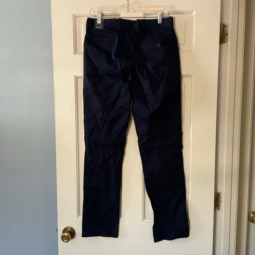 J.Crew Flex Straight‎ Chino Pants Navy Blue Men’s Size 29x32 NWT Office Work
